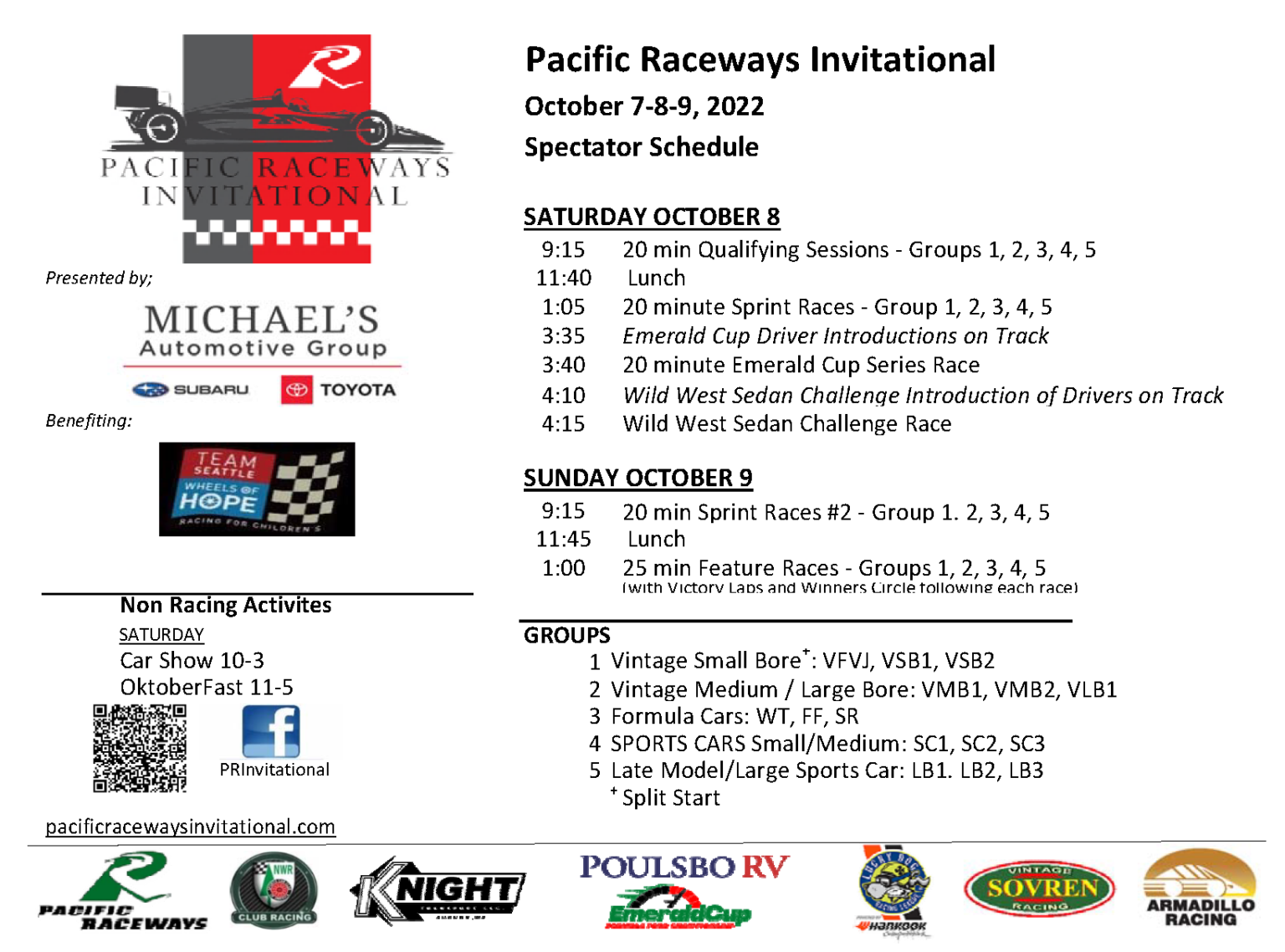 Tickets Pacific Raceways Invitational
